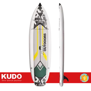 KUDO SUP Pancing Model Artemis 335 Tiga Ruang 36 Inci Lebar Stabil Papan Paddle Berdiri untuk Memancing