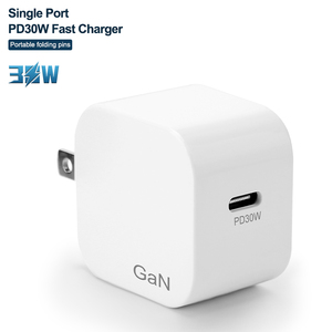 Adaptador de corriente tipo C QC 3,0, cargador de pared de carga rápida PD30W GaN con Cable para <span class=keywords><strong>Apple</strong></span> <span class=keywords><strong>iPhone</strong></span> 12 Pro max <span class=keywords><strong>11</strong></span> - Product Image 1