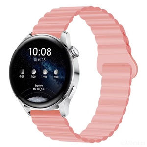 Cinturino per Orologio in Silicone Magnetico Perforato con Testa Piatta 20mm 22mm, Traspirante e Regolabile, Sostitutivo - Product Image 6