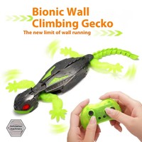 MILI Robot Jouet Télécommandé Électrique Rechargeable Robot Gecko Grimpant Murs pour Enfants de 4 Ans et Plus Jouets Robots Télécommandés Grimpants Murs