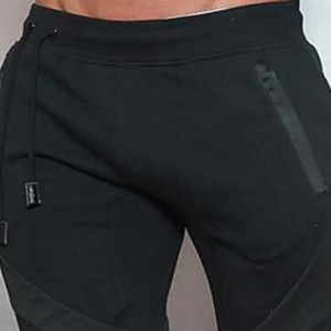 Venta caliente de los hombres de cintura media gimnasio Fitness Shorts deportes Casual Bermuda cierre de cordón transpirable tejido de punto caliente de talla grande - Product Image 2