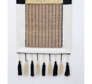 Décoration murale bohème en macramé, aspect élégant, faite à la main en coton, décoration murale bohème, utilisation personnalisée, usage domestique - Product Image 1