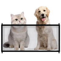 Barrière de sécurité pour animaux de compagnie en maille épaisse anti-rayures, barrière d'isolement pour chiens et chats avec crochets autocollants