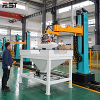 Robot de déchargement de sacs cantilever avec moteur et commande PLC pour matériaux en poudre/granulés, machine de découpe de sacs entièrement automatique