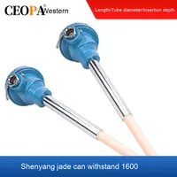 WRP-130 Platinum Rhodium Thermocouple High Temperature Resistant 1800℃ S/B/R Type Wigang Temperature Instruments