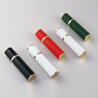 Flacon de parfum en verre et cuir Bouteille d'huile essentielle Bouteille vide rechargeable Atomiseur de parfum Vaporisateur de parfum vide de 5ml