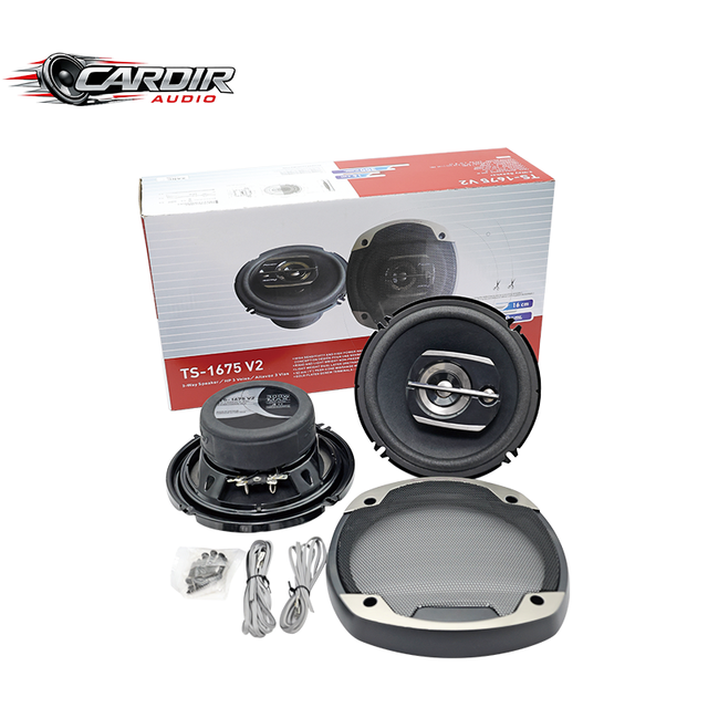 6.5 Inch 3-Way Coaxial Car Speakers 300W 12V Universal Audio Speaker Manufacturer Wholesale Ready to Ship CR-1675 V2