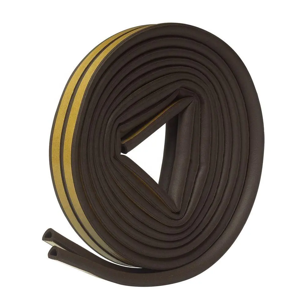 D-Type Weatherstrip Sealing Truck Car Motor Door Rubber Seal Hollow Strip with 3M Tape