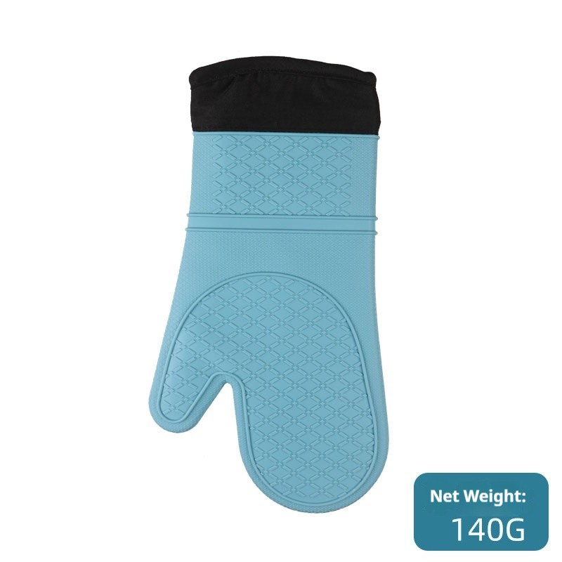 Guantes con textura cruzada (azul claro)