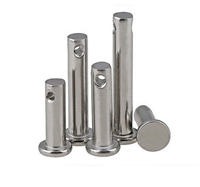 High Quality Stainless Steel 304 Zinc Clevis Pin Fastener Fully Threaded Galvanized/Passivated Finish Hotek Brand Rivet Hole