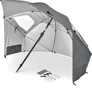 Tienda de campaña de playa emergente, toldo de sombra portátil, parasol plegable, refugio de fácil instalación, sombrilla de playa con 2 ventanas de ventilación - Product Image 2