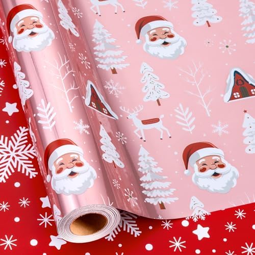 Pink-Christmas Santa Snowflake