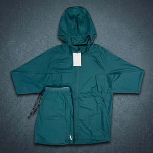 Conjunto Deportivo Unisex con Estampado Sólido y Transpirable, Chaqueta Deportiva 100% Nailon, Pantalones Largos con Cierre y Bolsillos para Teléfono - Product Image 3