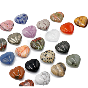 En gros 2cm Naturel Cristal <span class=keywords><strong>Coeur</strong></span> Pierres Précieuses Pierres De Guérison pour L'énergie Méditation Soulagement Du Stress-Autre Artisanat De Cristal - Product Image 4
