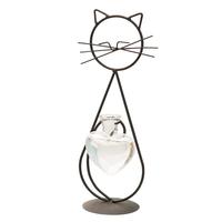 Vase de table en métal pour arrangement floral hydroponique, design minimaliste, résistant à la rouille, pour mariage, maison, table à manger