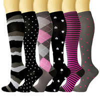 Chaussettes de compression athlétiques pour femmes, personnalisées en gros, pour infirmières