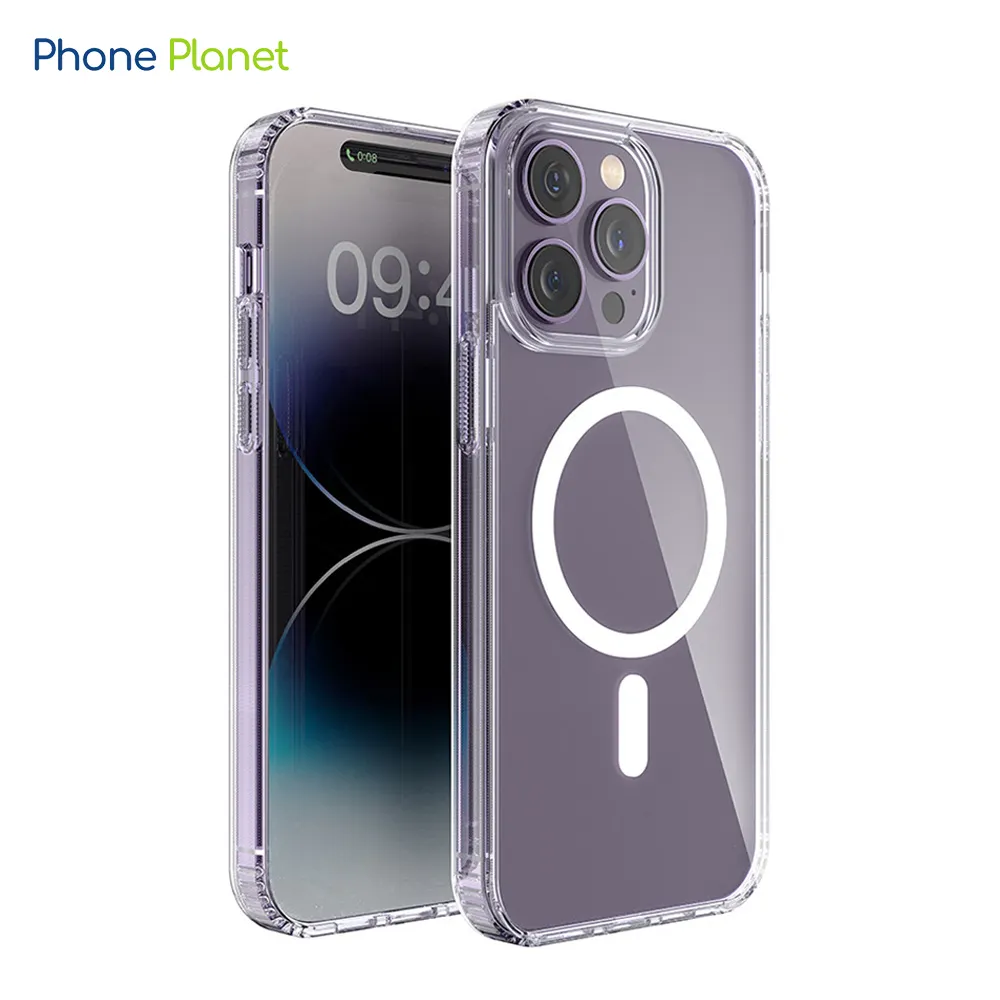 Ready to Ship Magnetic suction transparent phone case Cell Phone Case For iPhone 12 13 14 wireless phone case