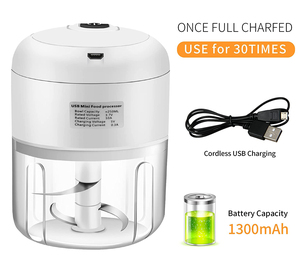 USB Charging Wireless Portable <b>Multi</b> <b>Function</b> Purpose Mini Electric Multifunctional Food Processor - Product Image 6