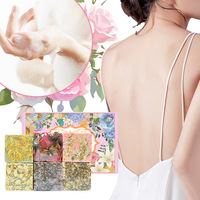 Ensemble de savons à l'huile essentielle de pétales de fleurs naturelles, 6 variantes, rose, lavande, camomille, hydratant, éclaircissant, visage, corps, OEM ODM
