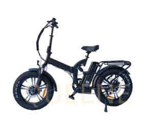Queene/vélo électrique à double moteur à Suspension complète Fat 750W e-roller cyclomoteur moteur 45 km/H vélo électrique de neige - Product Image 1