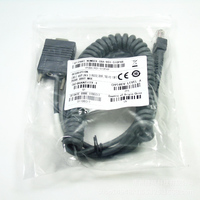 Cable Espiral Retráctil RS232 para Escáner de Código de Barras Symbol Moto Zebr LS2208/DS2208/LS4208/LS4478/DS9208/DS3578