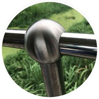 Poteau de balustrade à rotule galvanisé à chaud pour passerelle de plateforme structurelle en acier
