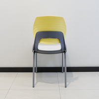 Chaise d'école moderne en plastique, chaise de bureau, chaise de formation, chaise empilable pour étudiants