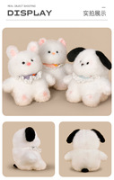 Haute qualité corée Kawaii mignon animaux Anime en peluche Figure Pochacco lapin chien poupée Triangle écharpe maille PP coton jouets cadeaux