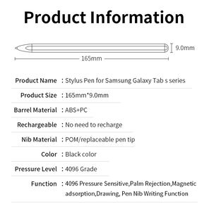 OEM/ODM Nouveau stylet S magnétique pour Samsung Galaxy Tab S6/S7/S8/S9 Stylo <span class=keywords><strong>Wacom</strong></span> Style Palm Rejection pour stylet de tablette EMR & Sumsang - Product Image 6