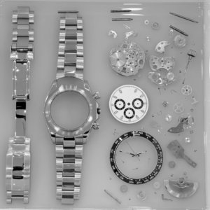 Reloj de Acero Inoxidable Estilo Hip Hop Vintage 2026, con Movimiento de Resina, Piezas Desmontables en Resina Epoxi Transparente, Estilo Industrial - Product Image 1