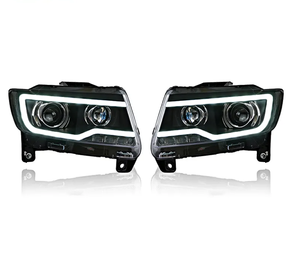Montaje de faros delanteros para <span class=keywords><strong>Jeep</strong></span> <span class=keywords><strong>Compass</strong></span> 2011-2016 modificación LED faro delantero Plug and Play lámpara delantera DRL - Product Image 1