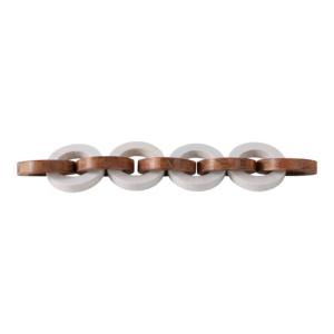 Scultura a catena in legno e resina per decorazioni per la casa, elemento decorativo per bagno, soggiorno, ufficio, scrivania - Product Image 3