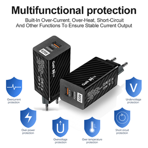 <span class=keywords><strong>2022</strong></span> Drop Shipping Personnalisation de marque privée Support OEM EU US Standard QC3.0 Charge rapide PD 65W GAN Adaptateur de chargeur mural - Product Image 4