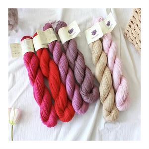 โลตัสไหมแคชเมียร์ลูกไม้น้ำหนัก55% ไหม45% เส้นด้ายไหมสีราคาเส้นด้ายแคชเมียร์ผสม - Product Image 1