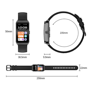 Karen M Nouveau bracelet de montre intelligent KM98, écran incurvé de 1.47 pouces VP60 Capteur de fréquence cardiaque Message Alertes d'appel IP68 Montre de santé à la mode - Product Image 6