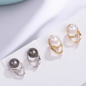 WENCHI 10876 22544 Accesorios DIY para Perlas, Base de Plata S925 para Pendientes, Joyería de Moda con Perlas Redondas de 8-9mm - Product Image 2