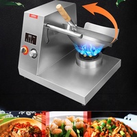 Robot de cuisine automatique QDMECH, wok commercial, poêle à frire au gaz, robot cuisinier avec fonction minuterie pour les services de restauration