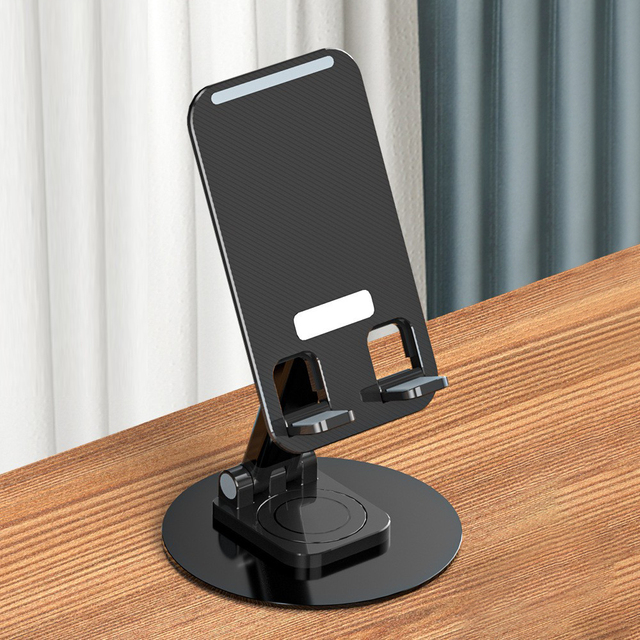 360 Swivel Laptop Stand Retractable Tablet Holder Light Weight Adjustable Cell Phone Stand Foldable Desktop Phone Holder
