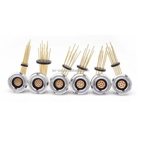 EX-PRO Circular ECG 1B Series Conector hembra de empuje de grado médico autoblocante Protección IP64 Núcleo de aguja de ángulo de 90 grados