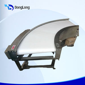 90/180 מעלות עיצוב זווית עיצוב חגורת מעוגלת מסוע נירוסטה עבור קווי העברה במפעל לאריזת מזון עמיד - Product Image 2