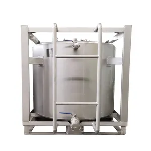 800 litros vertical, tanque de almacenamiento de agua de acero inoxidable de 1000 litros cariño líquido químico alcohol tanque de almacenamiento con marco