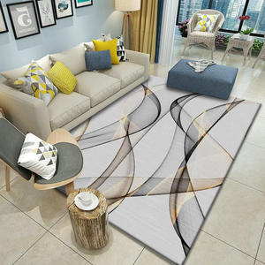 พรมลายเรขาคณิตสไตล์นอร์ดิก รูปทรงสี่เหลี่ยมผืนผ้า สำหรับห้องนั่งเล่น ทำจากเส้นใยโพลีเอสเตอร์ ตกแต่งบ้าน รุ่น 66317 - Product Image 4