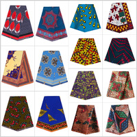 Kain Batik Afrika 100% Katun Berkualitas Tinggi, Kain Cetak Lilin Asli Lembut untuk Pakaian Wanita, Grosir