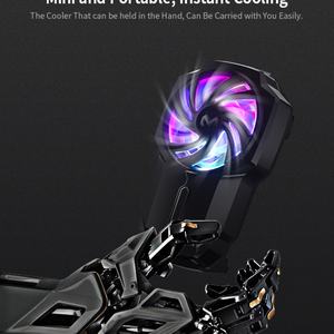 MEMO FL05 <b>Phone</b> Cooling Fan <b>Mobile</b> <b>Phone</b> Cooler for <b>Gaming</b> with Colored Lights - Product Image 5
