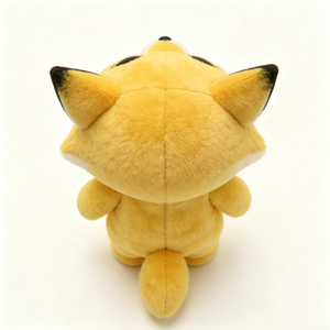 Mochila de Peluche de Zorro Amarillo Personalizada, Diseño de Ojos Grandes, Relleno de Algodón PP, Unisex, Talla 51cm-99cm - Product Image 4