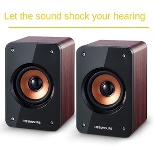 2.0 Máy Tính Để Bàn Chơi Game Loa 35Mm Có Dây Bằng Gỗ Màn Hình Với Điều Khiển Âm Lượng 2.0 Khuếch Đại Receiver Studio Màn Hình - Product Image 2