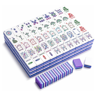 Tuiles de Mahjong en Acrylique Minimalistes de Luxe, Ensemble Gracie 4 Couches, Emballage Boîte Carton, Origine Hangzhou, Jeu de Cartes d'Échecs et de Divertissement