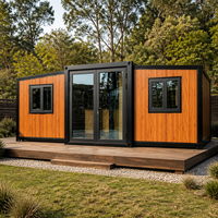 Maison conteneur préfabriquée en gros, maison modulaire portable, mini-maison conteneur à 2 étages pour camping et cabane