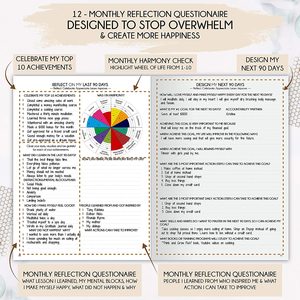 Planificador de vida stery, fabricante, diario mensual semanal, propósito de reafirmación, agradecimiento, planificador, impresión personalizada - Product Image 3