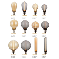 Ampoule à filament LED vintage série unique Dimmable 220V/120V 2W E27 Globe Lamp Nouveau produit avec corps en verre